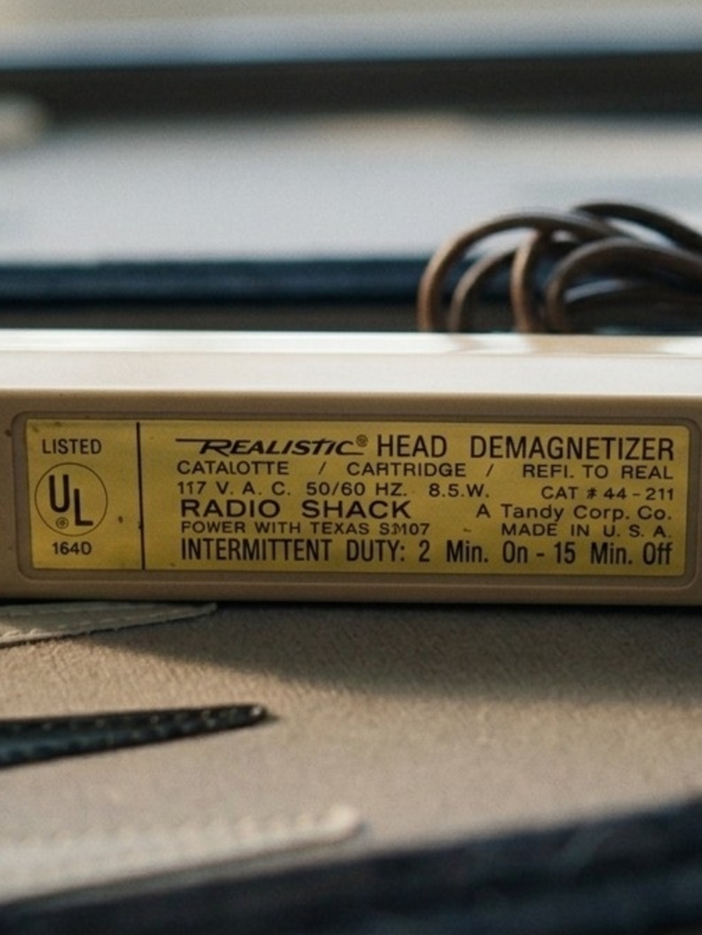 ​✨ VINTAGE Realistic Tape Head Demagnetizer | Tested & Working! | Essential Care